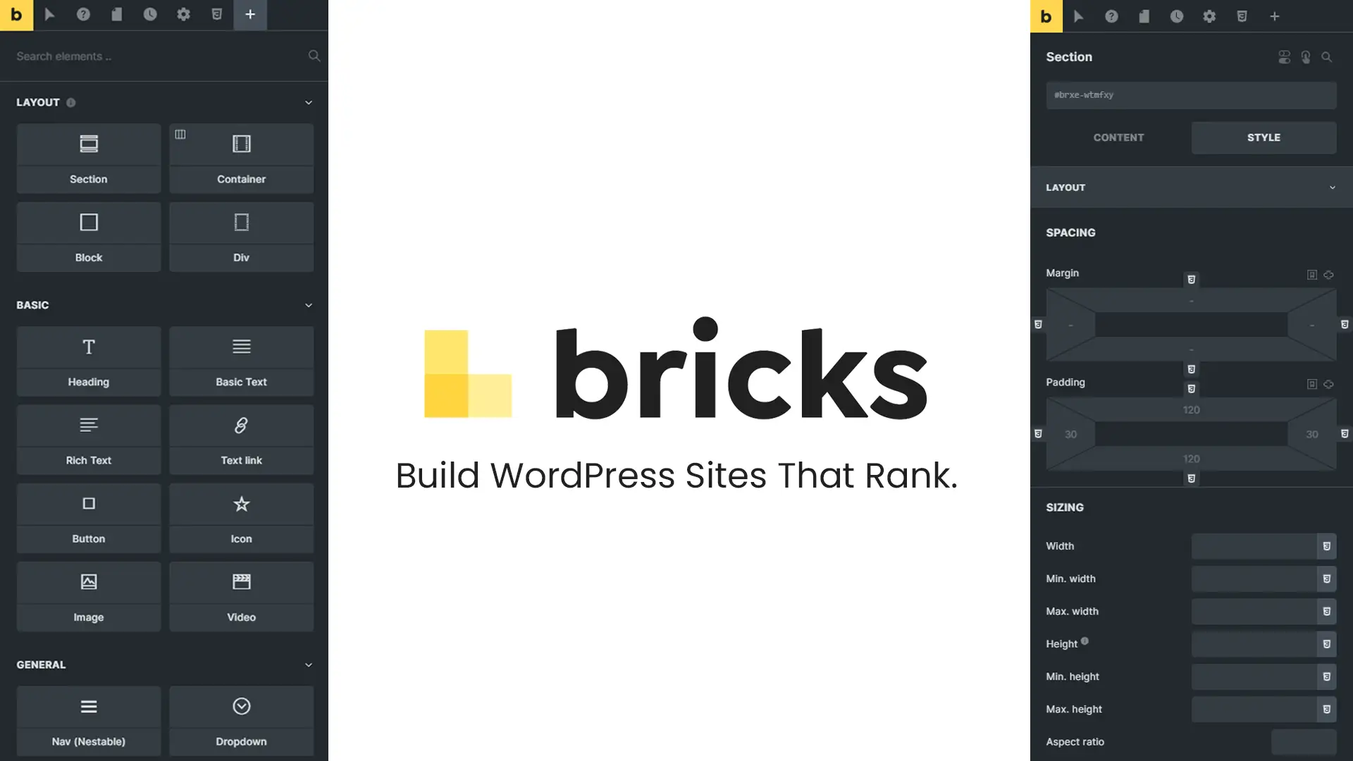 Bricks WordPress Builder